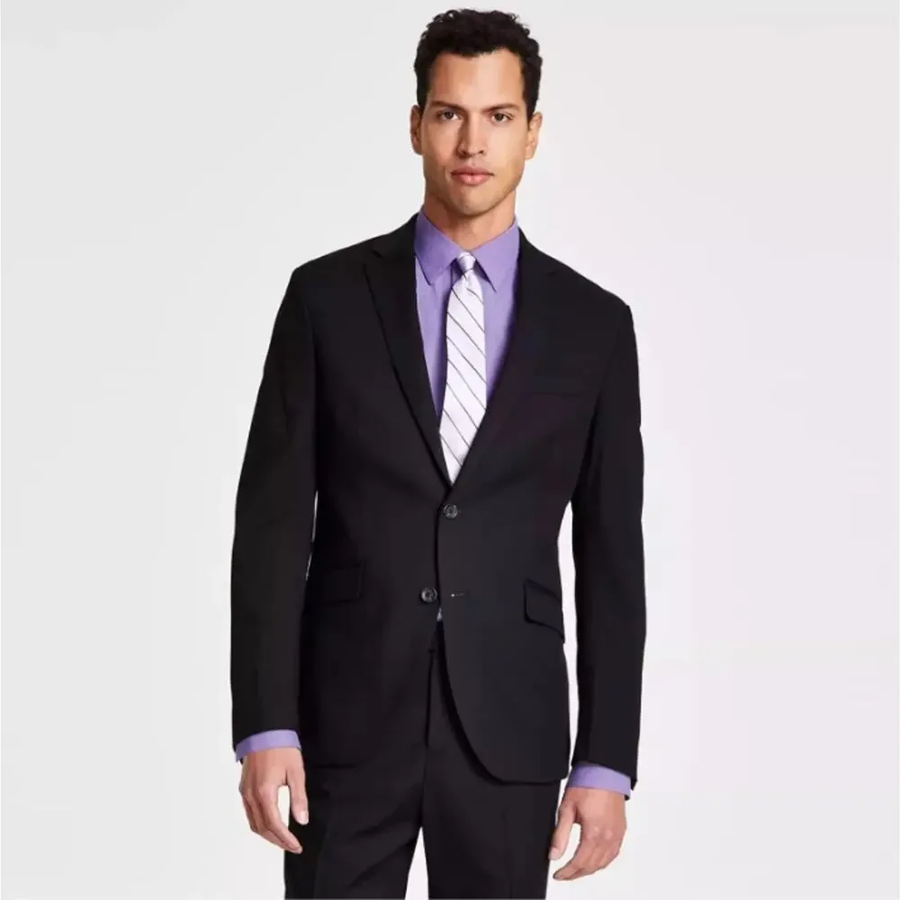Kenneth Cole Reaction Men's Black Casual Ready Flex Slim Fit Blazer Size 40S